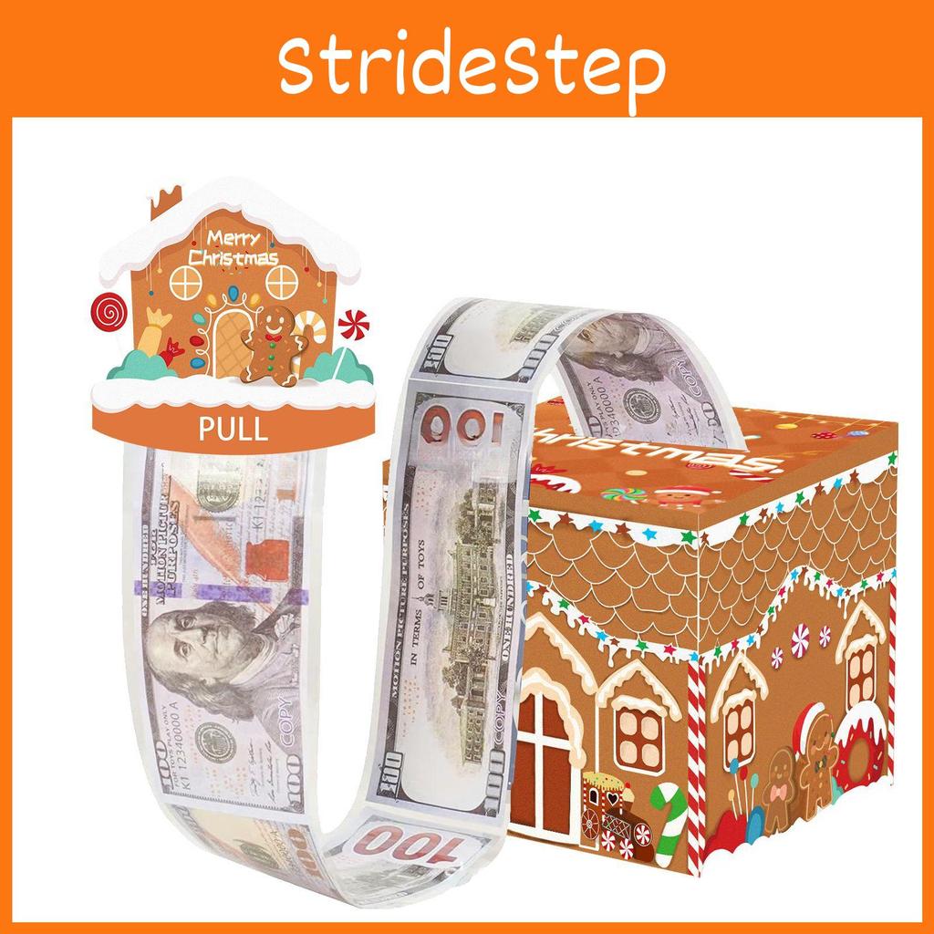 Gingerbread Pattern Man Christmas Theme Holiday Decor Paper Gift Box Box Money