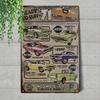Metal Wall Poster Aviation History Garage Decor