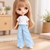 Cute Short T-shirt Tops Pants  for Blyth Doll/for Licca Azones Ob22/OB24 Ker YMY Doll