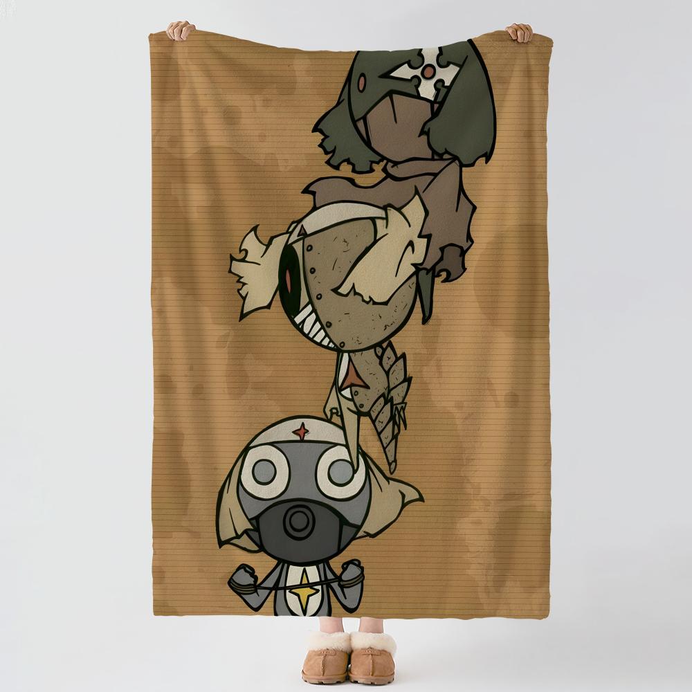 anime K-Keroro Gunso-o Throw Thick Comfort Flannel Quilt, Multi-scene Use Indoor Outdoor Daily Nap
