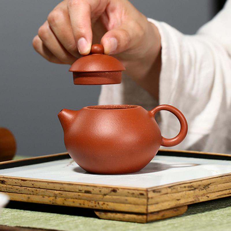 130ml Authentic Yixing Purple Clay Teapot Raw Ore Zhu Mud Home Tea Pot Zisha Filter Beauty Tea Kettle Chinese Teaware Supplies