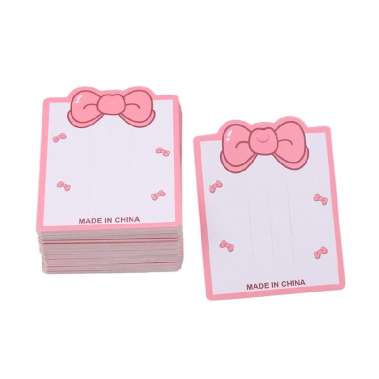 100Pcs Multipurpose Hairpin Display Cards Hairpins Holder Paper Cards for Hair Accessories Small Ornaments Organization