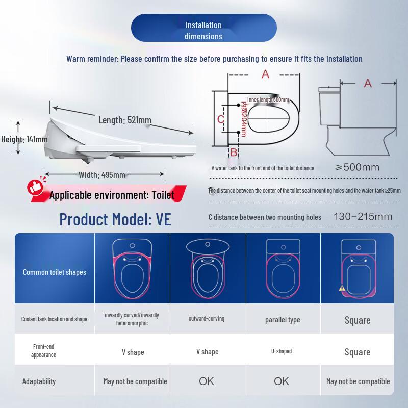 Haier Smart Toilet Seat with Instant Heating & Sterilization