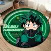 My Hero Academia Round Area Rug,Carpet Rug for Living Room Bedroom Sofa Playroom Decor,Non-slip Floor Mat