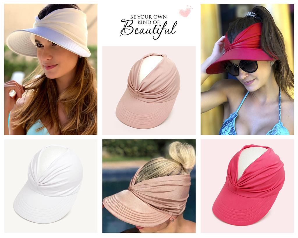 Women's Beach Sun Hat Spring Summer Sun Hat Women's Outdoor Sports Empty Top Hat