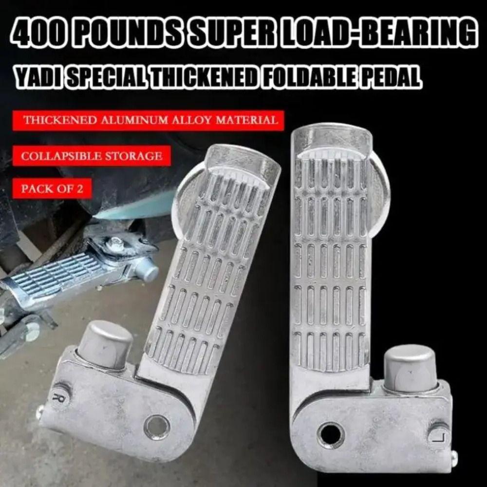 Non Slip Electric Bicycle Pedals Foldable E Bike Foot Rests Motorcycle Foot Pegs Motorcycles