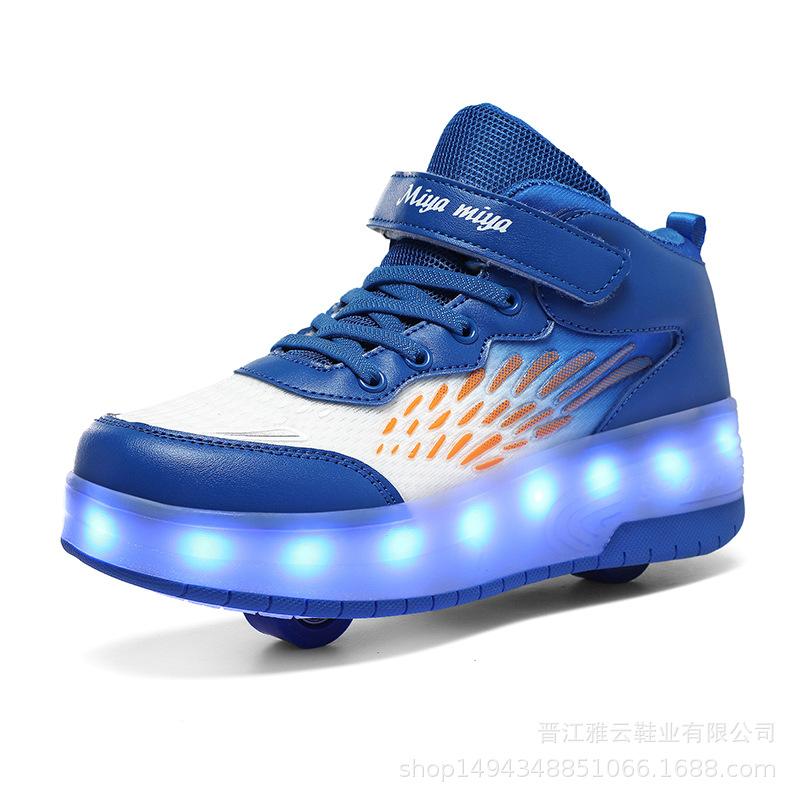 

Обувь Runaway Shoes с выдвижными колесами Mia Mia New Pulley Shoes для детей с перезаряжаемыми невидимыми колесами 40 синий