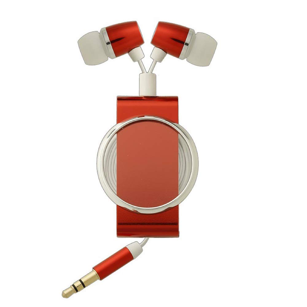 

Good sound aluminum cord reel earphones BRD Burning Red TA-AR3