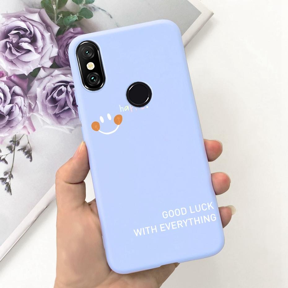 Fashion Phone Case For Xiaomi Mi A2 Lite 5.84" Candy Color Soft Silicone TPU Bumper For Xiaomi Mi A2lite Back Cover