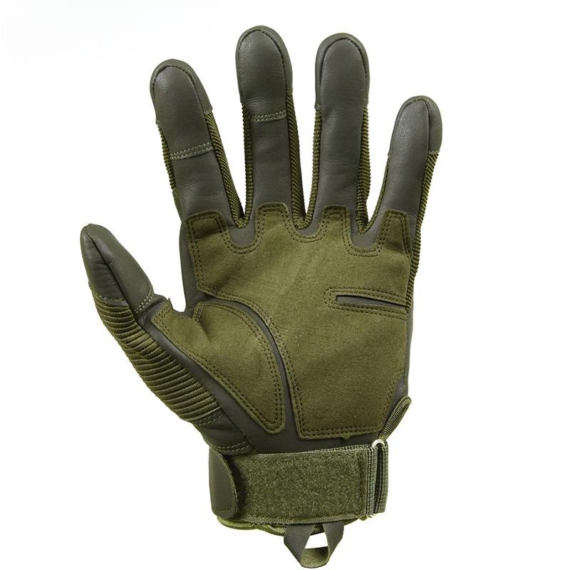 Taktik Eldivenler Airsoft Atıcılık Savaş Sert Eklem Eldivenleri Yürüyüş Avcılık PU Deri Dokunmatik Ekran Tam Parmak Eldivenler Erkek