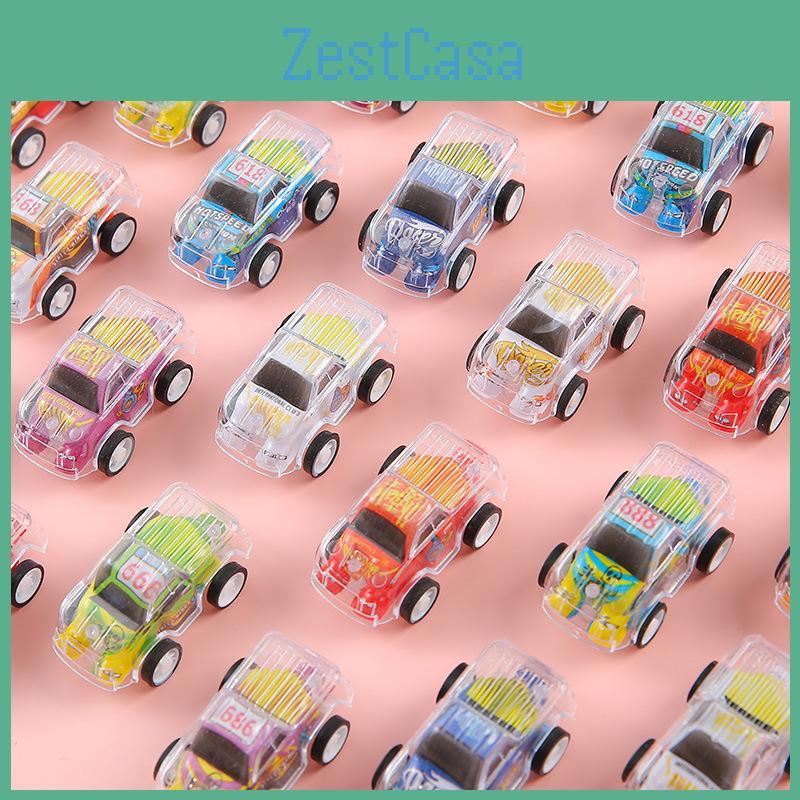 Mini Simulation Inertial Transparent Double Layer Graffiti Car Children Toy