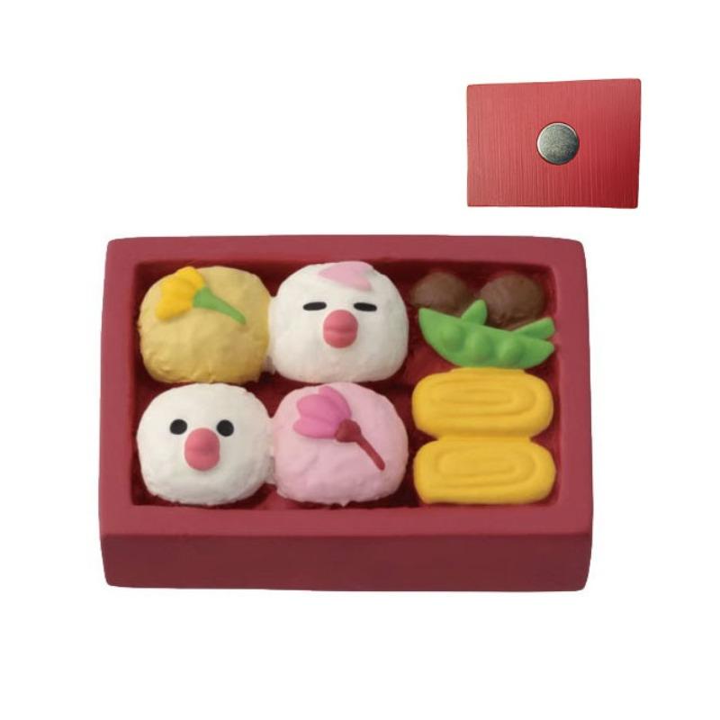 Japanese cat refrigerator sticker, grocery zakka cute bread coffee shop decoration gift miniature resin ornament