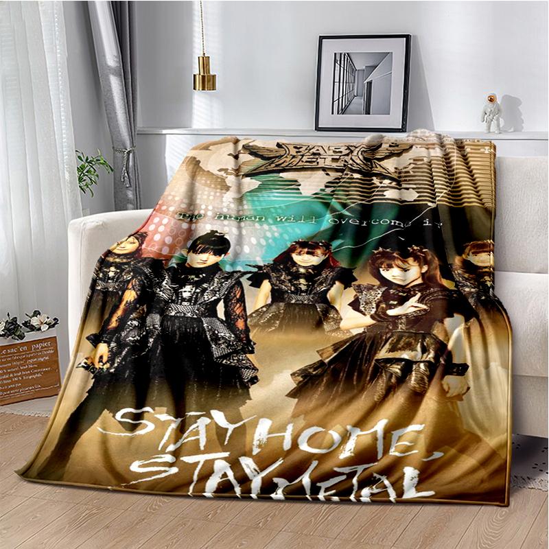 Pop Metal Band Throws Blanket for Kids Couch Sofa Travel Home Picnic Hiking Bed Beding Super Soft Flannel Blanket birthday gift