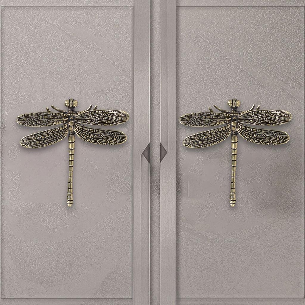 Brass Dragonfly Butterfly Handles Drawer Pulls Gold Cabinet Drawer Handles Cabinet Parts Furniture Accessories New Home Decor