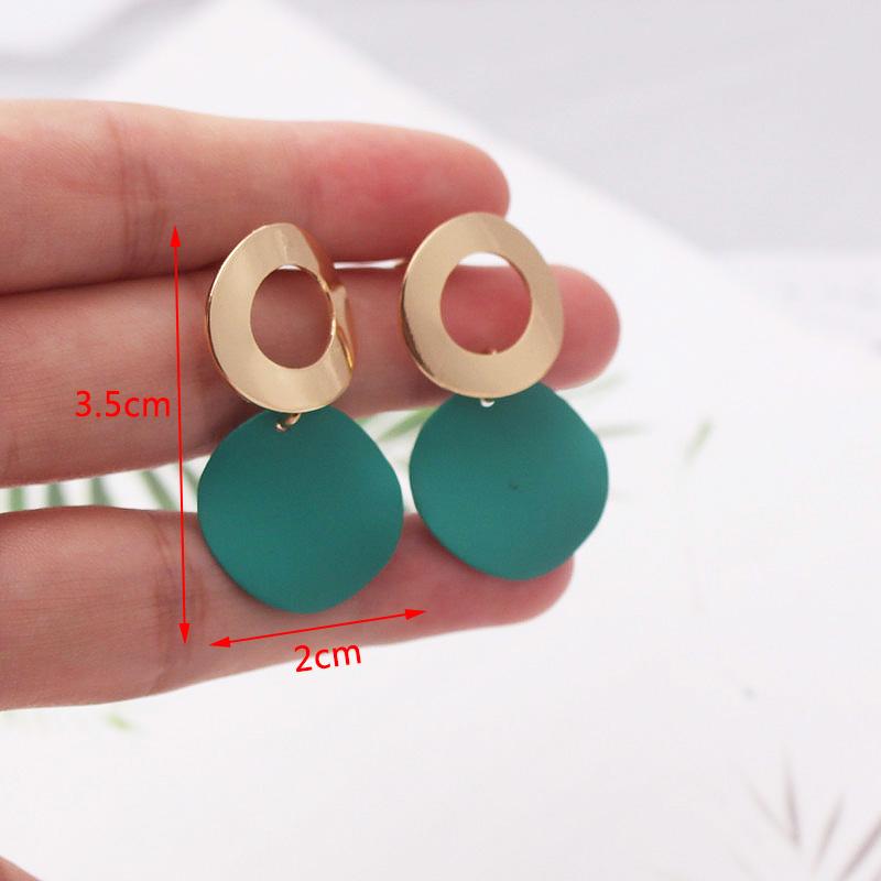 Cercei Coreeni Noi Atârnători cu Flori pentru Femei Frunze Verzi Cercei Căzuți Personalitate Formă Plantă Femeie Cercei Neobișnuiți