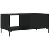  Coffee Table, Black, 90x50x40 Cm, Wood-based Material