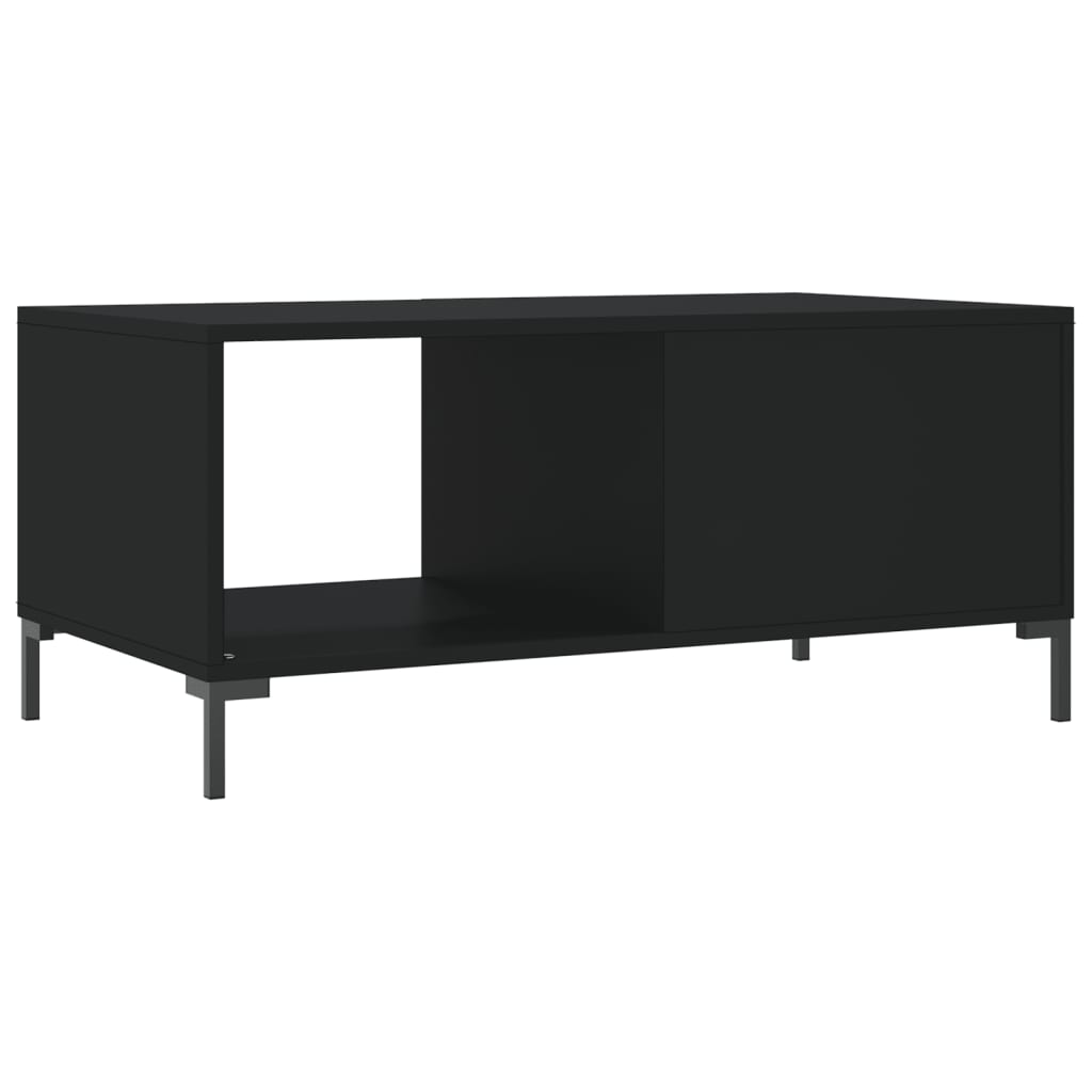  Coffee Table, Black, 90x50x40 Cm, Wood-based Material