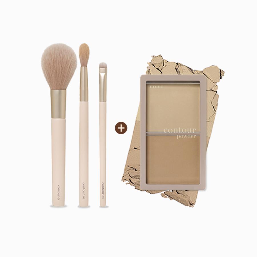 Etude Contour Powder + 3 Brushes Special Set