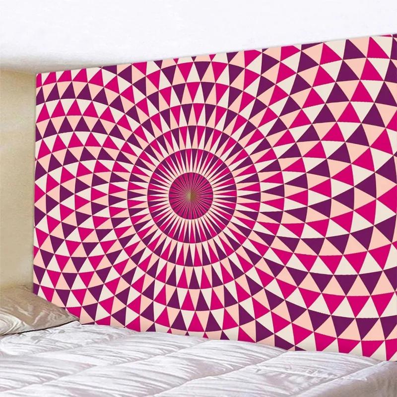 Fashionable Home Decor Tapestry Living Room Bedroom Tapestry Abstract Geometric Swirl Pattern