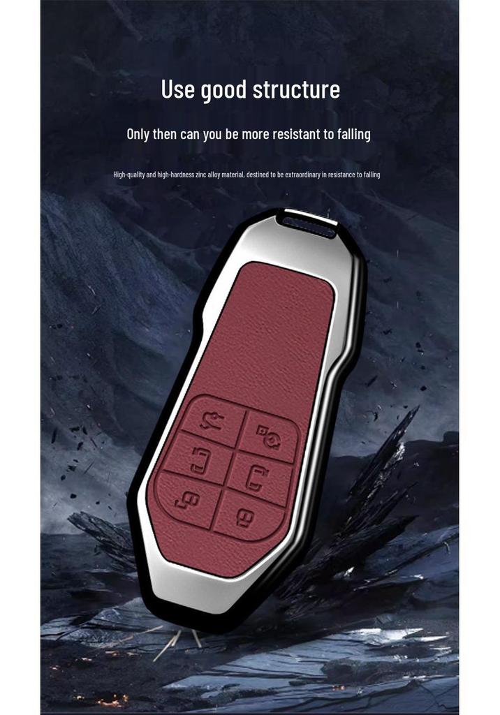 Xiaopeng X9 2026 Ultra Metal Key Case with Remote Control Buckle - New Model Protective Shell
