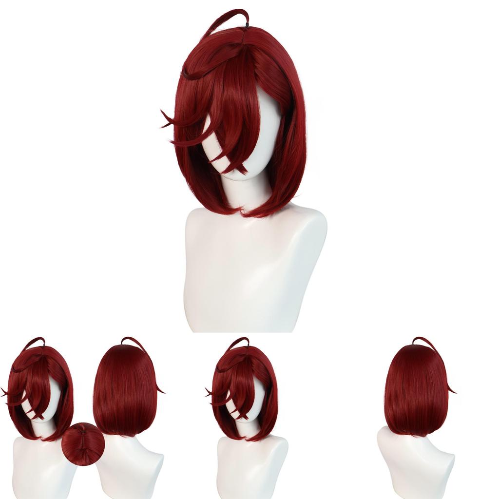 Dan Da Dan Short Red Cosplay Wig With Breathable Natural Feel For Cosplay And Costume Events