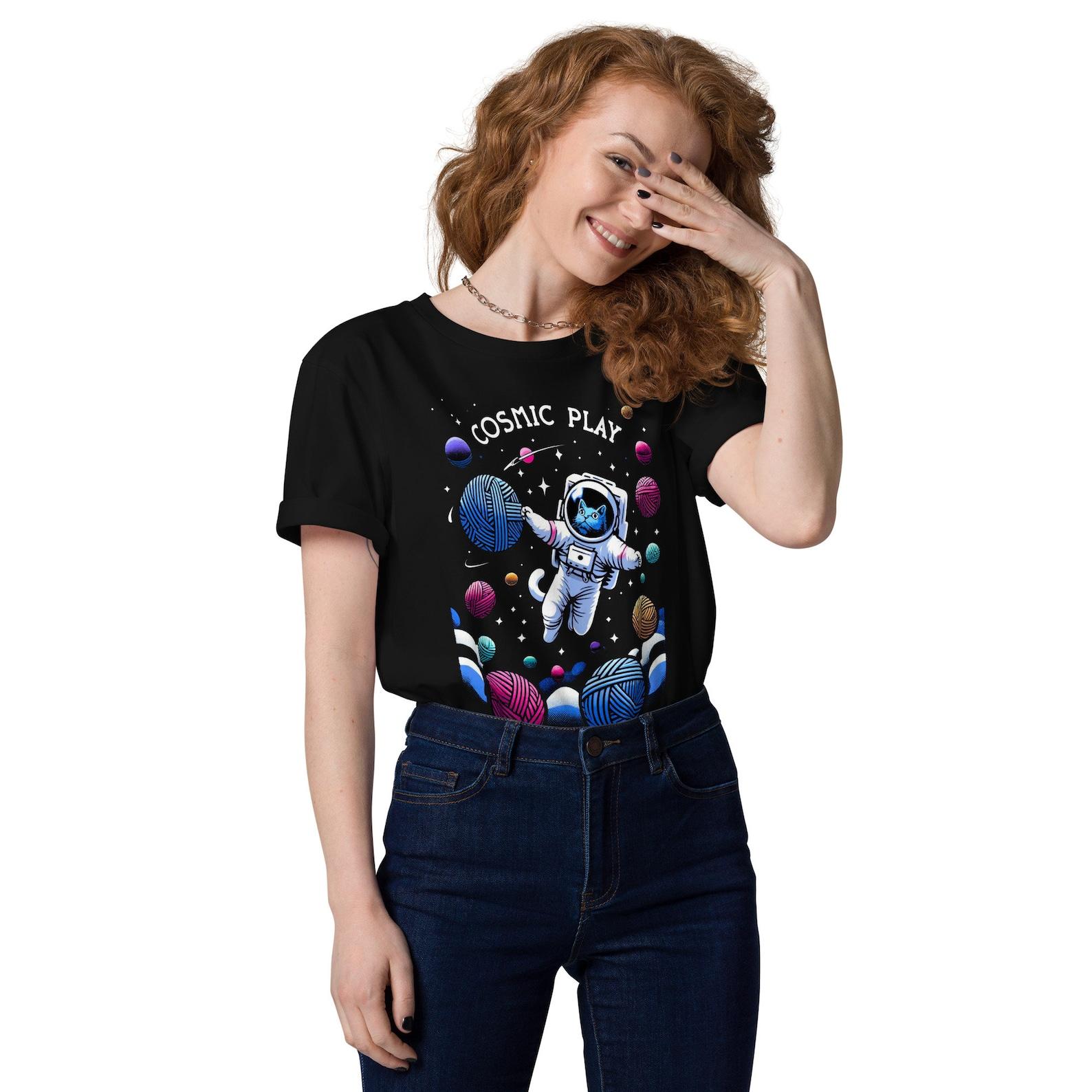 Cosmic Play Astronaut T-Shirt: Unisex Space Tee S