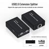 USB 2.0 100m Extender: USB to RJ45 Splitter for Mouse, Keyboard, Camera, Amplifier, Network