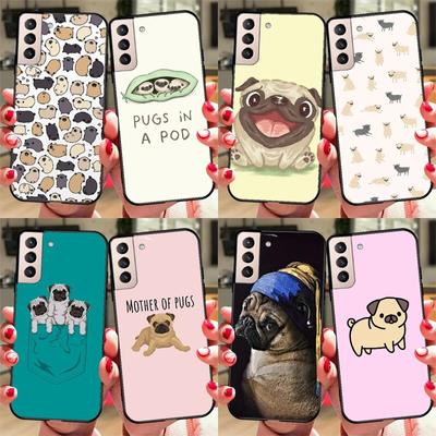 Komik Pug Köpek Telefon Kılıfı iPhone Samsung Galaxy Redmi Xiaomi Oppo OnePlus Not SA 7 8 9 10 11 12 13 14 20 21 22 23 53 54 Pro Max Ultra TPU Yumuşak