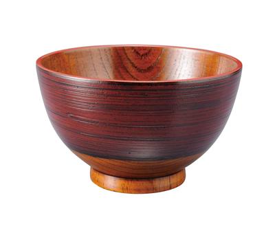 Kawai Soup 042398 Bowl, Senzasabi, Negoro-nuri Suri-urushi, Size Approx. 11.5 H6.9