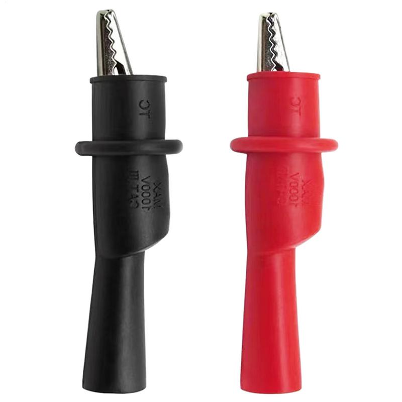 Insulated Test Probe Alligator Crocodile Test Clip Clamp Probe Crocodile Electrical Clamp Alligator Clip Test Probes