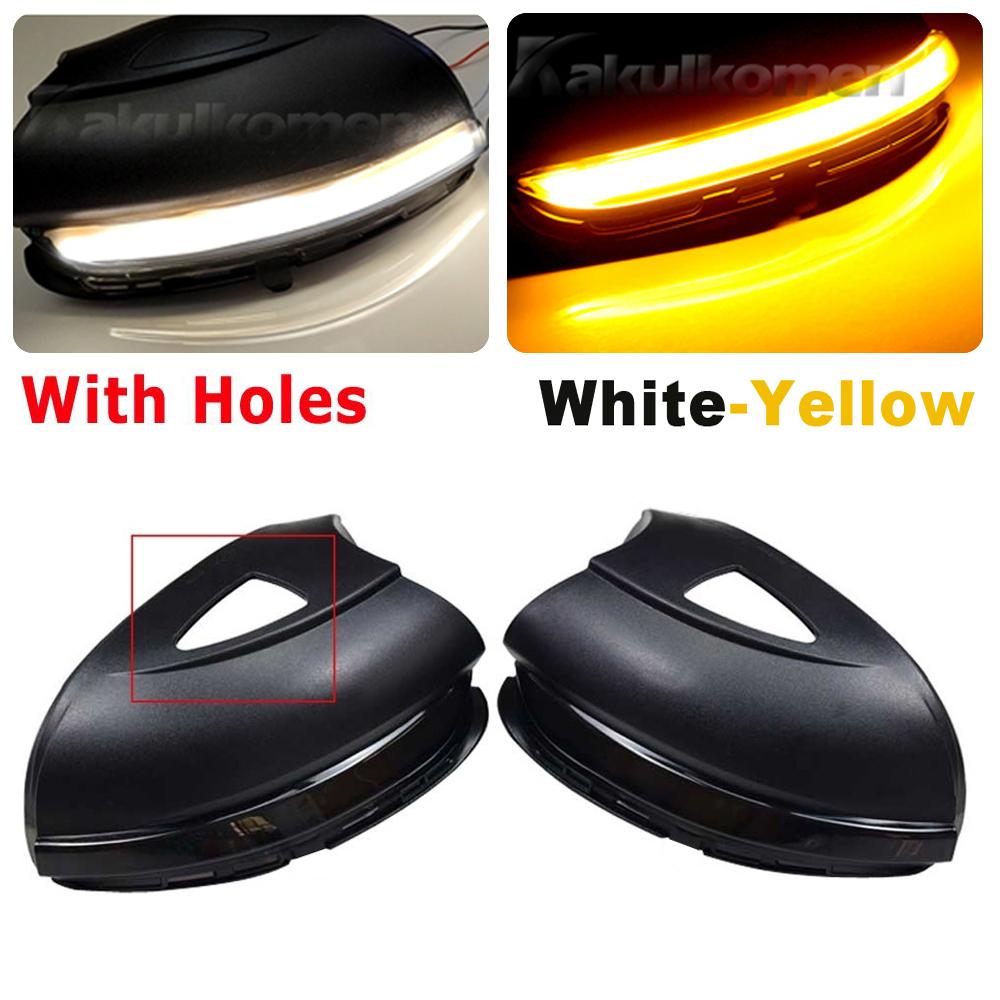 2 Pieces For VW Golf MK6 GTI 6 R Line Touran Dynamic Blinker Side Mirror Indicator For Volkswagen VI R20 LED Turn Signal Light