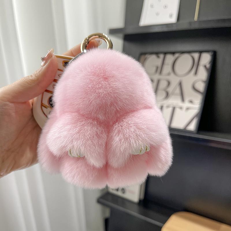 Cute Plush Bunny Keychain: Pretend Dead Rabbit Doll Pendant – Perfect Mini Gift for Students & Fans