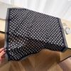 Korean version of alphabet flower imitation velvet herringbone pattern cotton and linen small square scarf silk scarf headscarf shawl travel scarf sca