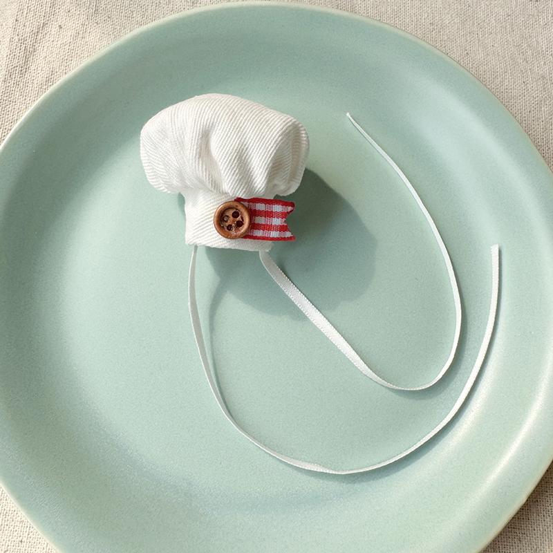 

Для 10-сантиметровой плюшевой куклы, шапка шеф-повара, милые мини-шляпы для кукол, аксессуары для украшения кукол своими руками, украшение для кукольного домика, игрушки для ролевых игр