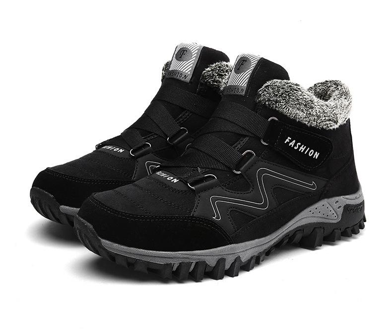 2025 large size outdoor elderly cotton shoes women's winter high-top snow shoes elderly walking shoes mother shoes