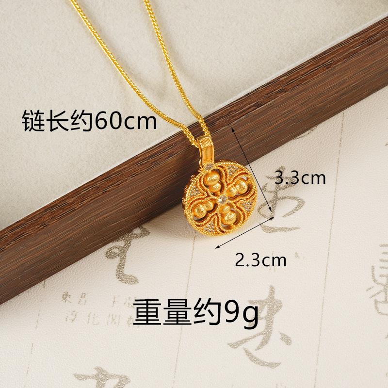 Rotating Gourd Round Brand National Fashion Jewelry Necklace Pendant