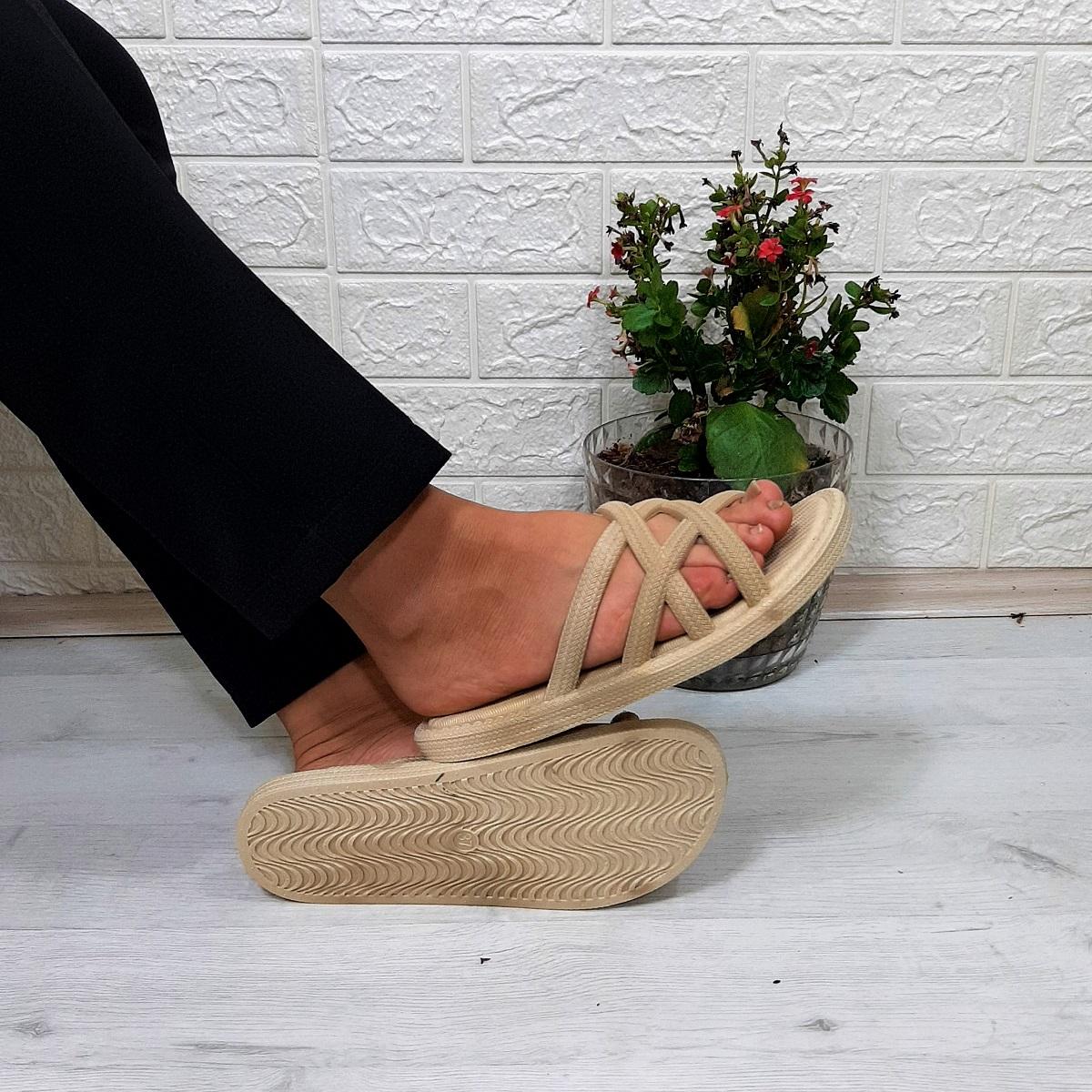 

Brn 302 Mink Octopus Wicker Non-Slip Pool Beach Women s Slippers 37