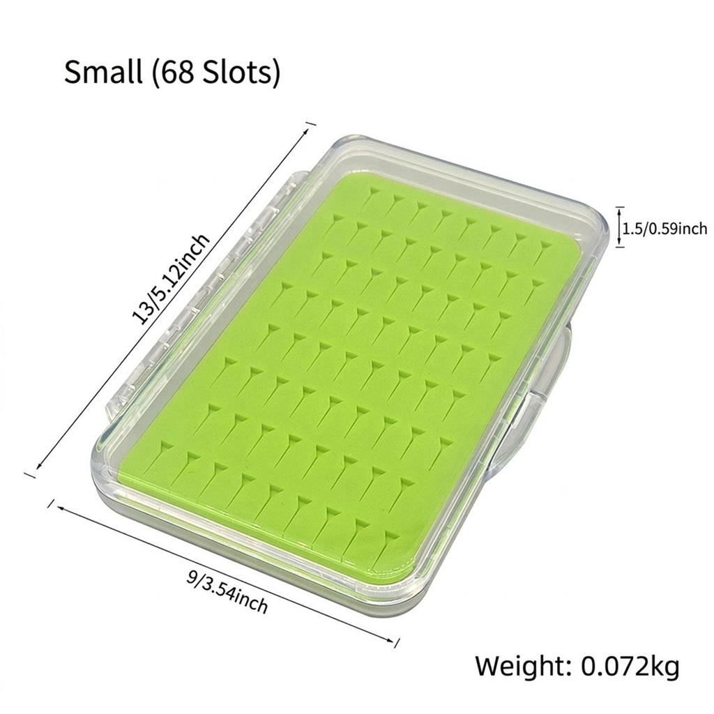 Fly Fishing Hook Box with Foam Waterproof Nymph Slim Fly Box Fishing Gear Transparent S M L Fishing Tackle Box For Fishing Use