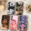 Singer-Ariana Grande  Phone Case Black Silicone Soft For Samsung Galaxy A73,A72,A71,A70,A53,A52,A51