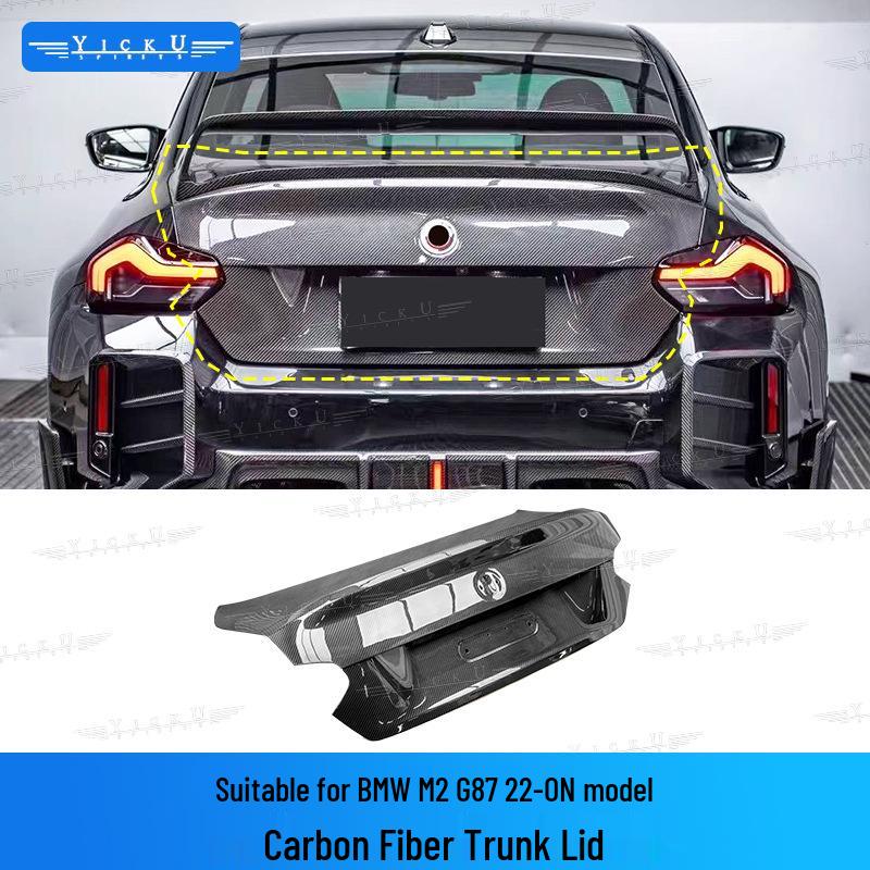BMW M2 G87 AE Style Carbon Fiber Front Lip Grille Bumper Fender Spoiler Kit