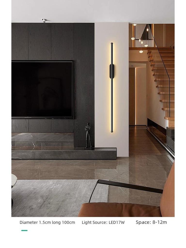 Punch-Free Smart Wall Light with Hand Sweep Switch for Bedroom and Hallway