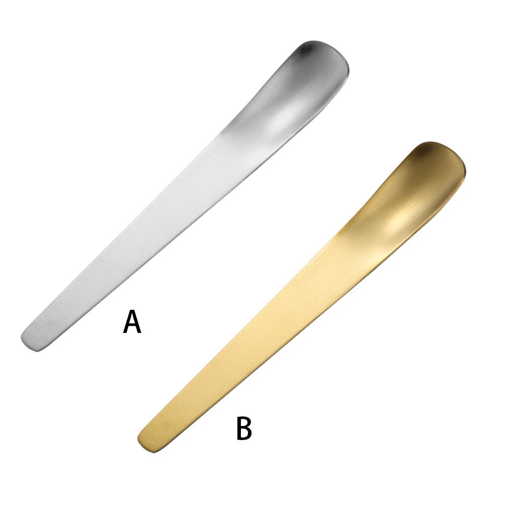 Lingură Desert Tort Agitare Ceai Plat Lingură de Înghețată Tacâmuri Metal Integrate Margine Netedă Mâner Lung Polonice Picnic