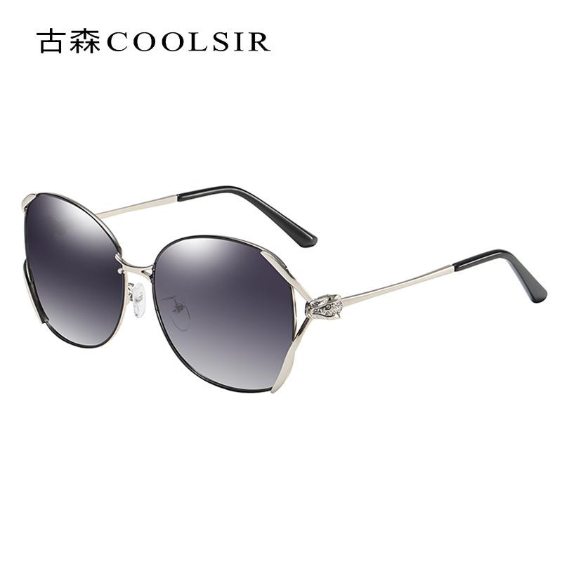 Sunglasses Women's Metal Polarized Sunglasses Anti Ultraviolet Anti Glare Polarized Driving Sunglasses