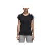 Adidas Classic Three Stripes Comfortable Round Neck Short Sleeve T-Shirt Women T-Shirts Black S97183