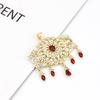 Přívěsek Dámský šperk na dvojí použití Wedding Bijoux Gold Color Crystal 2023