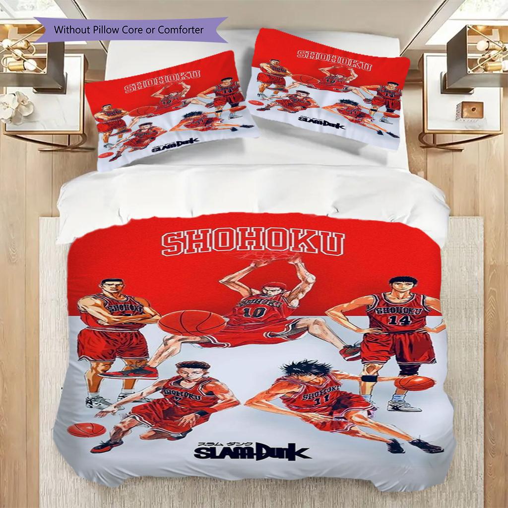 Slam Dunk Basketball Set Threepiece Set 1 Duvet Cover 2 Pillowcase Without Core Christmas Birthday Gift Soft And Comfortable Bedding Set