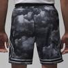 Jordan Diamond Print Breathable Casual Shorts Men Bottoms Black Grey FD7649-010