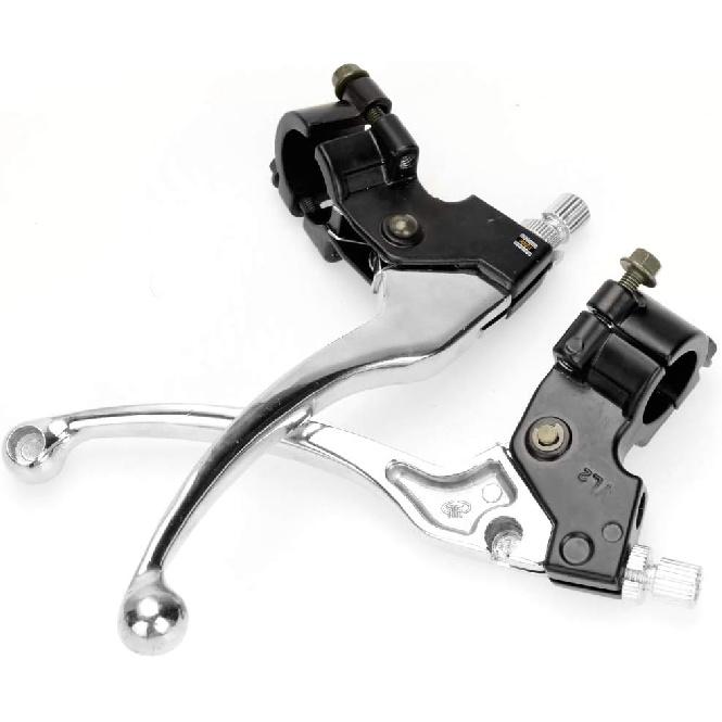 HIAORS Silver Left Right 7/8" 22Mm Clutch Brake Handle Levers Perch For XR80 XR100 CRF70 CRF70F CRF80 CRF100 XR200R CRF450R XR100 XR250 Xtreme 125Cc