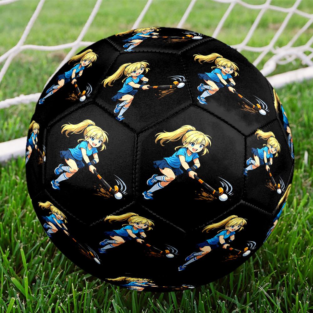 hockey Theme Size 5 Soccer Ball, Suitable for Both Indoor and Outdoor Matches, a Gift Suitable for Everyone.