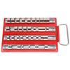 Heavy Duty Socket Tray Rack 1Celsius2 1Celsius4 3Celsius8 Inch Garage Workshop Rail Tools Holder 40Pcs